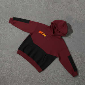 Sweat-shirts pour femmes de haute qualité OEM, deux tons, tissu respirant, manches longues, épaules tombantes, sweat-shirts oversize pour femmes - Product Image 2