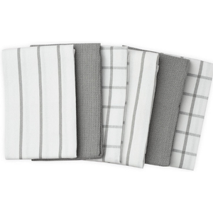 Kitchen Towels Stripe 100% Cotton Woven Absorbent Tea & Dish Towel Gift Set Dry Clean Machine Wash India - Product Image 1
