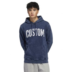 Sweat à capuche personnalisé pour homme, effet délavé, en molleton vintage, marque privée, vente en gros, fabricant de vêtements streetwear urbains - Product Image 5