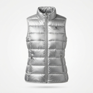 Gilet matelassé pour femme en gros – Tissu de qualité, rembourrage chaud, designs personnalisés, coupe confortable, vêtement d'hiver sans manches, matelassage uni - Product Image 3
