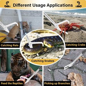 Herramienta Profesional para Atrapar Serpientes, Pinzas Plegables, Palo para Capturar Reptiles, Equipo para Manipular Cascabelas, Agarre Fuerte y Resistente - Product Image 5