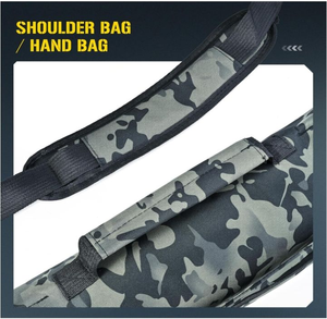 Custom Camouflage Fishing Rod <b>Bag</b> Waterproof 600D Oxford Pole Carry Case Multi Compartment Shoulder Handbag OEM Wholesale - Product Image 3