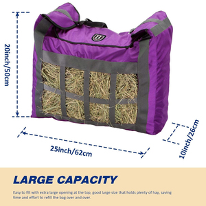 Bolsas de Almacenamiento de Heno para Caballos, Extra Grandes y Resistentes, de Poliéster, 50x20x40cm, Diseño y Color Personalizables - Product Image 5