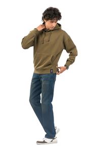 Sweat à capuche écologique pour hommes de la meilleure qualité, noir lourd, hiver 100% coton éponge française coupe régulière sans ficelle personnalisé essentiel - Product Image 4