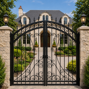 Custom Wrought Iron <b>Gates</b> with Handcrafted Details, Superior Rust Protection, Heavy-Duty Construction, and Classic Style - Product Image 4