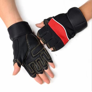 Custom Embroidery Logo Full Finger Cotton Waterproof Weightlifting <b>Gloves</b> Shock Absorbing Workout Gym <b>Gloves</b> - Product Image 5