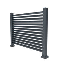 Panneau de clôture décoratif en alliage d'aluminium FRAVI Premium FR-AF Série 6000 avec découpe CNC et revêtement en poudre