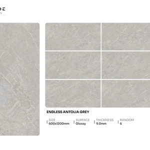 กระเบื้องพอร์ซเลนเคลือบเงาหรูหรา ขนาด 600x1200 มม. กระเบื้องปูพื้นและผนังขนาดใหญ่ สำหรับโครงการตกแต่งภายในสมัยใหม่ - Product Image 1