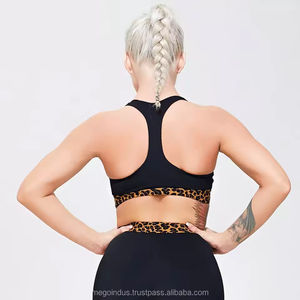 Conjunto Deportivo de 2 Piezas, Leggings y Sujetador Deportivo de Alta Elasticidad, Secado Rápido, Impermeable, Talla Grande, Color Negro, Compresión, para Yoga y Fitness - Product Image 4