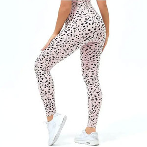 Women's Econex Sports High Waist <b>Leggings</b> <b>Ankle</b>-<b>Length</b> Solid Belly Support Reflective Seamless Elastic Pockets Breathable - Product Image 2