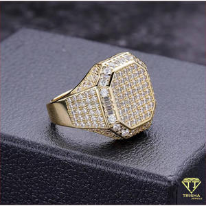 Luxury 925 Silver Lab Grown Diamond Bold <b>Men</b>’s <b>Signet</b> <b>Ring</b> For Wholesale Jewelry Resellers - Product Image 2