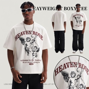 เสื้อยืดผู้ชายลำลองพิมพ์ลายกราฟิก ผ้าฝ้าย 100% ระบายอากาศได้ดี คอกลม นุ่มสบาย รับทำโลโก้ สตรีทแวร์ ขายส่งจำนวนมาก ผู้ผลิต OEM - Product Image 5