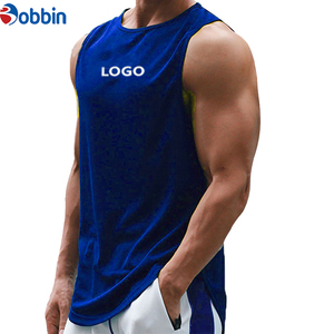 BOBBIN INDUSTRIES Camisetas sin Mangas de Verano para Hombre, Estilo Hip Hop, Tejidas, 100% Algodón, Color Sólido, Tallas Grandes - Product Image 1