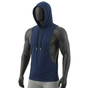 Chaleco Deportivo Unisex con Capucha, Tejido de Punto, 100% Algodón, Anti-Pilling, Secado Rápido, Transpirable, para Maratón y Running - Product Image 6