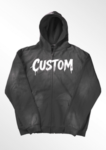 Sudadera con capucha unisex de peso pesado con cremallera completa, personalizada de fábrica, con bordado, estampado, pedrería, lavado ácido, de jersey, ODM, de fibra de bambú - Product Image 2