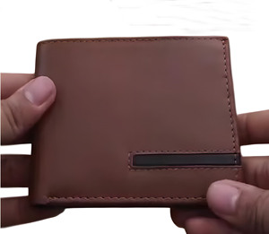 Porte-cartes multi-emplacements, portefeuille classique marron pour homme, profil mince, en cuir durable et pratique, pliable pour un usage quotidien, idée cadeau parfaite - Product Image 1