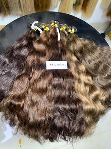 Proveedor de pelo ondulado y rizado de punta plana al por mayor humano crudo vietnamita preadherido extensiones de cabello de queratina - Product Image 2