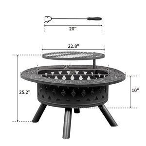 Moderna Braciere a Gas Quadrata in Acciaio Corten da 38 Pollici per Uso Esterno - Product Image 6