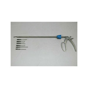 เครื่องมือหนีบหลอดเลือดแบบถอดได้ Bulldog Clamp Applier 6 คลิป ขนาด 10 มม. x 330 มม. ใช้ซ้ำได้ - Product Image 1