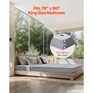 Lenzuola con messa a terra King Size, 90% cotone e 10% fibra d'argento puro, lenzuola con angoli e cavo di messa a terra, testate - Product Image 5