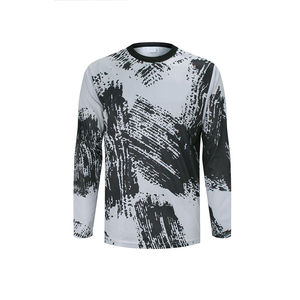 Camiseta Deportiva Clásica Personalizada para Hombre, Sublimada, Transpirable, de Manga Larga, Secado Rápido, 100% Poliéster, Tallas Personalizables - Product Image 1