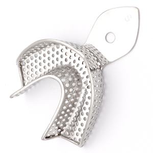 Bandejas de Impresión de Acero Inoxidable de Grado Médico, Bandejas Desechables Pequeñas para Mandíbula Inferior, Tamaños Anteriores/Quadrantes, para Limpieza - Product Image 4