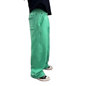 Pantalon de survêtement streetwear à logo personnalisé, pantalon de jogging large en coton épais, jambe droite, évasé, pantalon de survêtement baggy pour hommes 2026 - Product Image 3