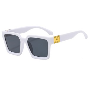 High Quality New Custom Luxury Unisex Full Rim Square Fashion Trendy <b>Retro</b> Oversize Vintage UV400 Stylish <b>Sunglasses</b> - Product Image 2