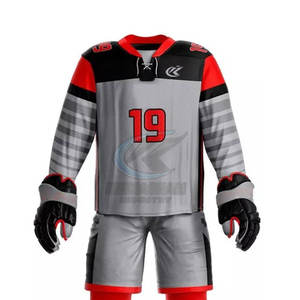 Uniforme de hockey sobre hielo personalizado de alta calidad, 100% poliéster, uniforme de equipo para hockey sobre hielo en venta - Product Image 4