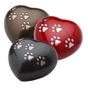 Urnas de Metal para Cenizas de Mascotas, Urnas Funerarias Estilo Americano, Color Personalizado, Huella de Corazón, Urna de Aluminio para Cremación, Gran Venta - Product Image 5