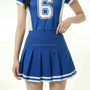 Custom Fully <b>Sublimated</b> Cheerleading Uniform Women Team Logo Number Print Pleated Skirt Jersey Set Manufacturer Wholesale Bulk - Product Image 4