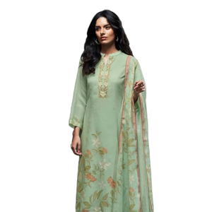 Collection de costumes Salwar Kameez en coton brodé de qualité supérieure, vêtements de fête pour vêtements indiens et pakistanais, vente en gros - Product Image 1