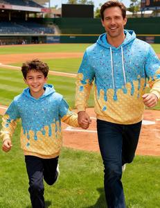 Sudadera con Capucha Ice para Hombre, Sudadera con Bolsillos Grandes Tipo Canguro, 100% Poliéster, Talla Grande - Product Image 4