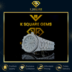 Reloj de Lujo de Cuarzo Automático Analógico Resistente al Agua con Correa Unisex de Acero Inoxidable y Diamantes Moissanite, Suministro Directo de Fábrica - Product Image 5