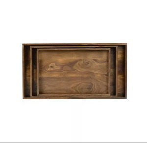 Plateau de service en bois Root Craft, rectangulaire, en bois massif, design minimaliste, surface polie, durable, pour une utilisation polyvalente - Product Image 6