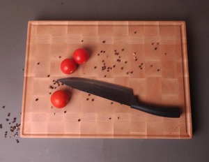 Planche à découper en bambou massif, rectangulaire, épaisse, durable, lavable au lave-vaisselle, extra large, en bois de grain traversant - Product Image 3