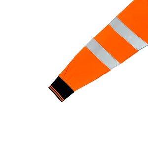 Polo de travail pour homme à manches courtes, bicolore, avec bandes réfléchissantes et logo personnalisé – Meilleure vente - Product Image 5