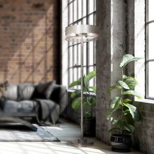 Lampe de sol LED intelligente à intensité variable avec télécommande et minuterie pour l'éclairage de la chambre à coucher et du bureau - Product Image 1