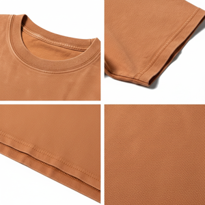 Camisetas al por mayor, extragrandes, con cuello redondo, de tela gruesa, de alta calidad, lisas para imprimir, para hombre, con servicio OEM - Product Image 5