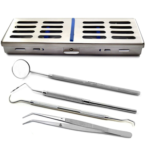 Dental Instruments Set Reusable Stainless Steel Hand Tools for Oral Examination and Dental Hospital Equipment Dental Examination - Product Image 1