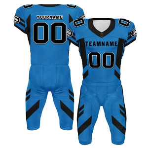 Wrinkle Free Football Uniform Unisex No <b>Iron</b> Custom Breathable Polyester Jersey Pants Set - Product Image 5