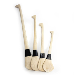 Bâtons de hurling jaunes NAQQASH SPORTS de qualité supérieure, antidérapants, en bois léger, 460 g, haute rétention d'air - Product Image 1