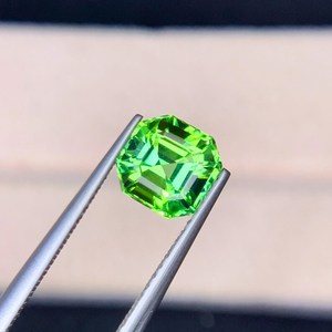 Anillo de turmalina verde natural, piedra preciosa suelta, turmalina facetada, cristal de turmalina para joyería - Product Image 2