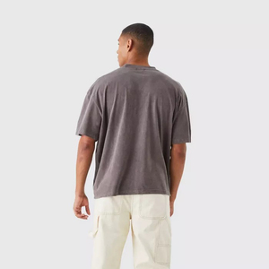 OEM Custom Unisex T-Shirts 100% Cotton <b>Plain</b> <b>White</b> <b>Tee</b> Casual Mid Style Short Sleeves Oversized Fit With Logo Print Men Shirt - Product Image 4