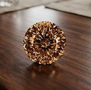 Venta al por mayor de gemas internacionales R K, VVS1, grises, corte portugués, 6 mm, 1 quilate, piedras preciosas cultivadas en laboratorio con efecto de juego de color/llama para fabricación de joyas, exportador. - Product Image 3