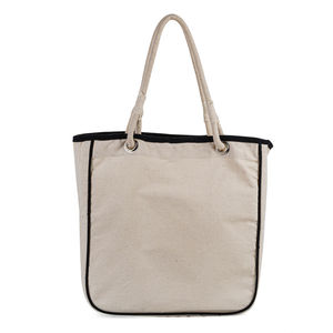 Sac de transport élégant en coton biologique tissé avec logo personnalisé, faible MOQ, mignon, large et léger pour accessoires capillaires, élastiques et ceintures - Product Image 2