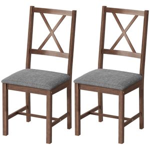 Set di 2 Sedie da Pranzo Grigie per Cucina e Soggiorno - Product Image 5