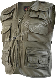 Chaleco de Caza Profesional Personalizado, Transpirable, Ligero, 100% Algodón, con Múltiples Cierres, Talla Grande - Product Image 2