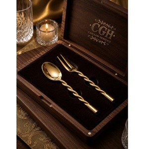 Hot Sale Metal Kitchen Utensil Set <b>Gold</b> Plated <b>Mirror</b> Polish <b>Long</b> Handle Durable Eco-Friendly Everyday Cooking Baking Frying - Product Image 1