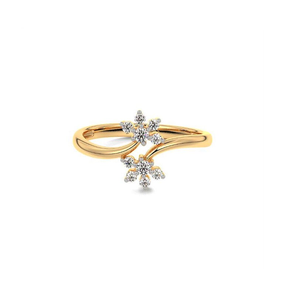 Bague solitaire en diamant cultivé en laboratoire certifié IGI, taille brillant rond, couleur F, clarté VS1, 1,0 carat, or jaune 14 carats, bague de fiançailles - Product Image 1
